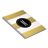 CARNET LA FEUILLE D'OR BARRE LE MONOGRAMME NOIR DE %PIPE% (Côté Droit)