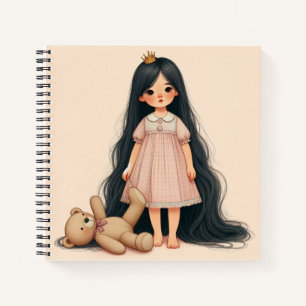 Carnet "La filette et son nouours" Notitieboek