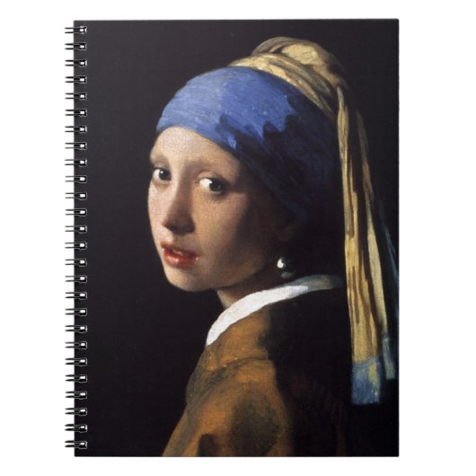 Carnet La fille de Johannes Vermeer avec une oreille perl (Devant)