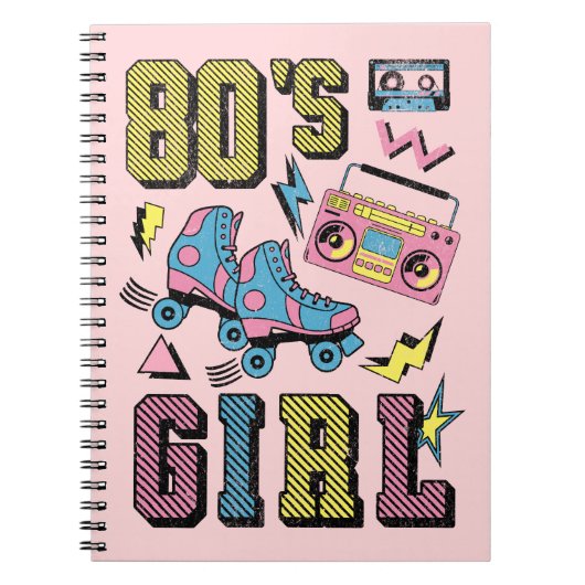 Carnet La fille des années 80 (Devant)