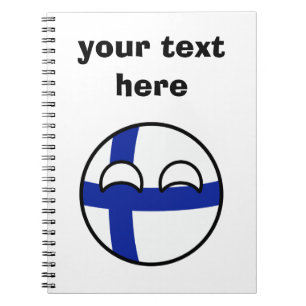 Carnet La Finlande Geeky tendante drôle Countryball