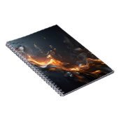 Carnet La Flamme Silencieuse – Or et Noir Couvant (Côté Droit)