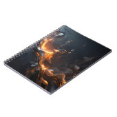 Carnet La Flamme Silencieuse – Or et Noir Couvant (Côté gauche)