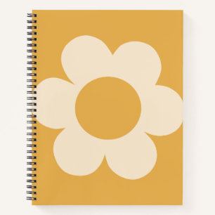Carnet La Fleur 07 Fleur Jaune Retro Florale