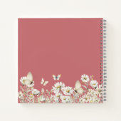 Carnet La Fleur sauvage blanche de la femme surprise 50èm (Dos)