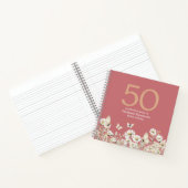 Carnet La Fleur sauvage blanche de la femme surprise 50èm (Intérieur)
