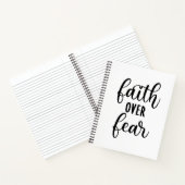 Carnet La foi au-dessus de la peur Encourager le message (Intérieur)