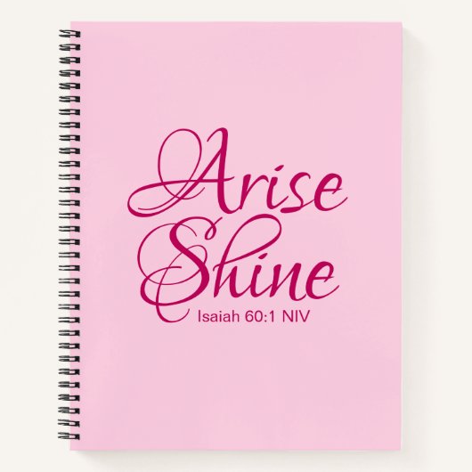 Carnet La foi chrétienne se lève et brille Bible Verse ro (Devant)