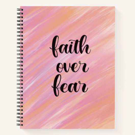 Carnet La foi sur la peur (Devant)