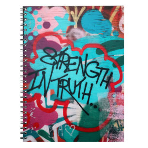 Carnet La force dans la vérité graffiti