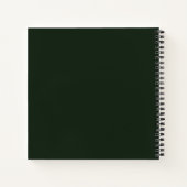 Carnet La forêt dorée de Noël (Dos)