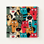 Carnet La foule de chats (Dos)