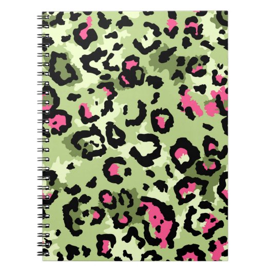 Carnet La fourrure de léopard, motif sans couture branché (Devant)