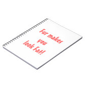 Carnet La fourrure vous fait paraître gros (Côté gauche)