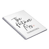 Carnet La future Mme et Votre Nom | Cadeau de beauté mode (Côté Droit)