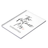 Carnet La future Mme et Votre Nom | Cadeau de beauté mode (Côté gauche)
