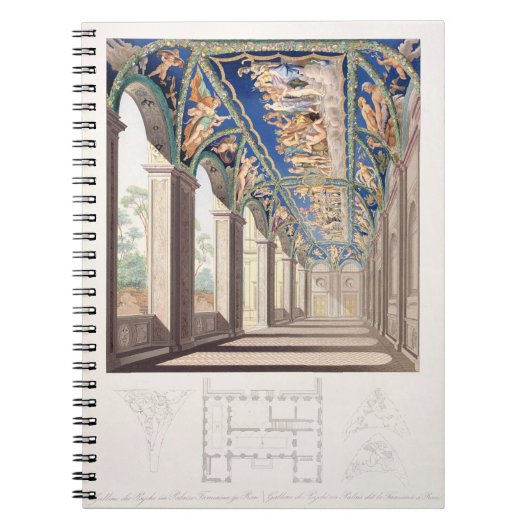 Carnet La galerie de la psyché à la villa Farnesina, Rome (Devant)