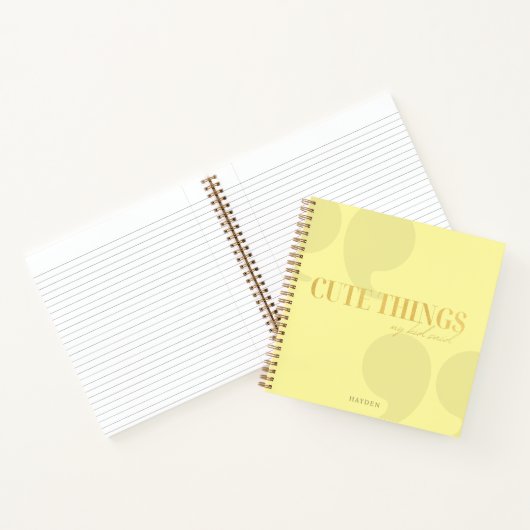 Carnet La garde des parents : les choses mignonnes que mo (Intérieur)