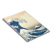 Carnet La grande vague de la reproduction de peinture de  (Côté Droit)