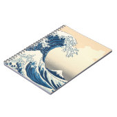 Carnet La grande vague de la reproduction de peinture de  (Côté gauche)