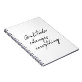 Carnet La Gratitude Change Tout. (Côté Droit)