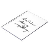 Carnet La Gratitude Change Tout. (Côté gauche)