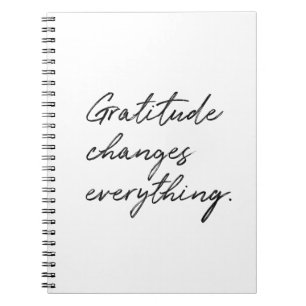 Carnet La Gratitude Change Tout.