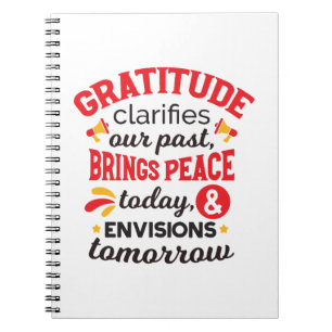 Carnet La gratitude clarifie notre passé – Art Inspirant