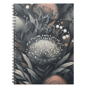 Carnet La guérison est embêtante - Art botanique en fleur