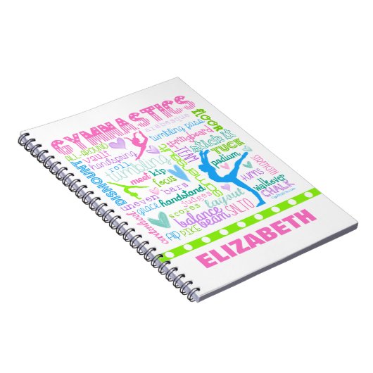 Carnet La gymnastique en pastel personnalisée exprime la (Côté Droit)