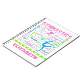 Carnet La gymnastique en pastel personnalisée exprime la (Côté gauche)