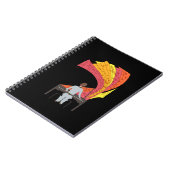 Carnet La joie de jouer du piano illustration (noir) (Côté gauche)