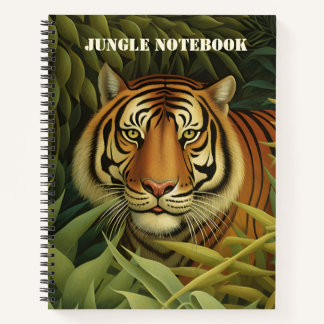 Carnet La jungle de l'Art numérique tigre du Bengale