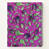 Carnet La laitue vert sur le pourpre (Dos)