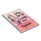 Carnet La lecture de club de lecture note la rétro femme (Côté Droit)