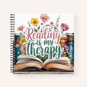 Carnet La lecture est mon Fleur sauvage thérapeutique Rea