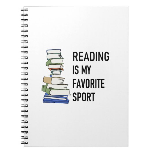 Carnet La lecture est mon sport préféré (Devant)