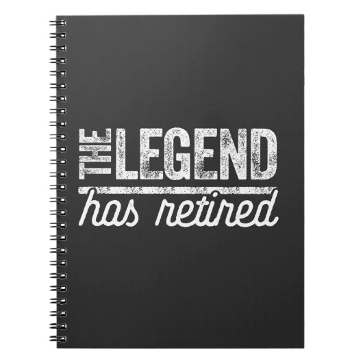 Carnet la légende a pris sa retraite (Devant)