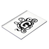 CARNET LA LETTRE ***E*** MONOGRAMME NOTEBOOK (Côté gauche)