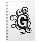 CARNET LA LETTRE ***E*** MONOGRAMME NOTEBOOK (Devant)