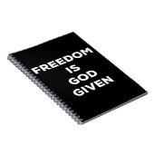 Carnet La liberté est donnée par Dieu (Côté Droit)