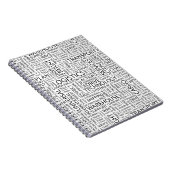 Carnet La LOGISTIQUE modèle avec des mots (Côté Droit)