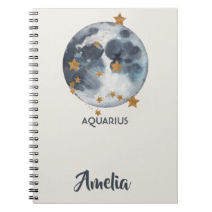 Carnet La lune céleste de zodiaque tient le premier rôl