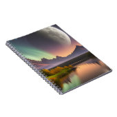 Carnet La lune sur le paysage de montagne (Côté Droit)