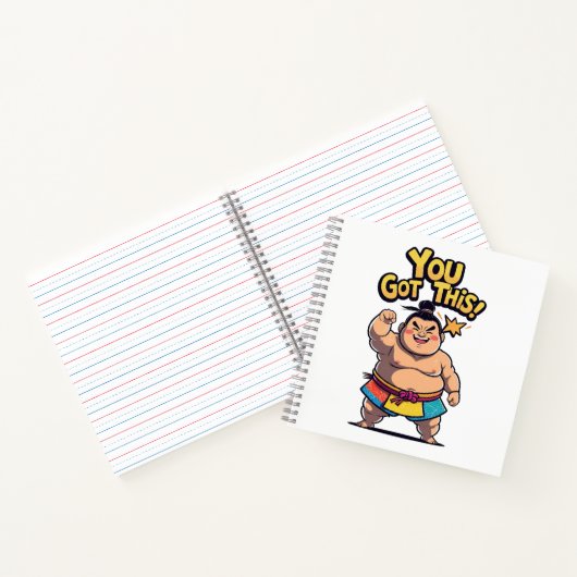Carnet La lutteuse de Sumo avec la motivation "Vous avez (Intérieur)