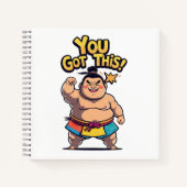 Carnet La lutteuse de Sumo avec la motivation "Vous avez (Devant)