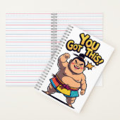 Carnet La lutteuse de Sumo avec la motivation "Vous avez (À l'intérieur)