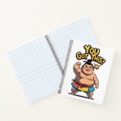 Carnet La lutteuse de Sumo avec la motivation "Vous avez (Intérieur)