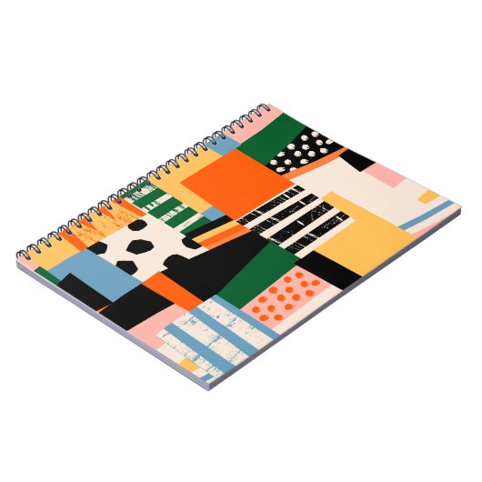 Carnet La main a dessiné différentes formes. Abstrait con (Côté gauche)