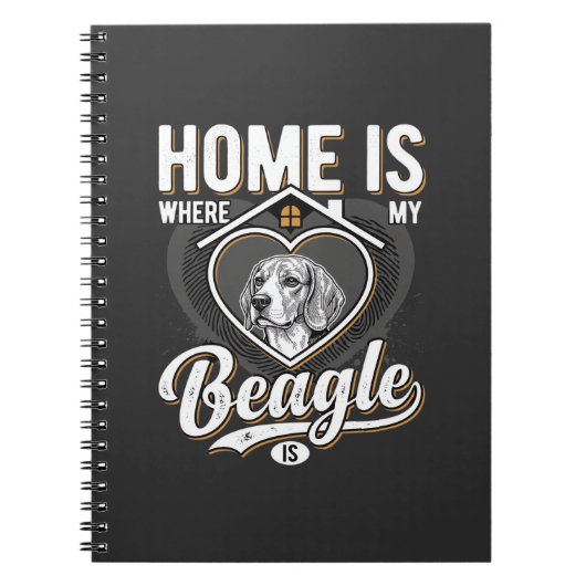 Carnet La maison est où est mon Beagle_1 (Devant)